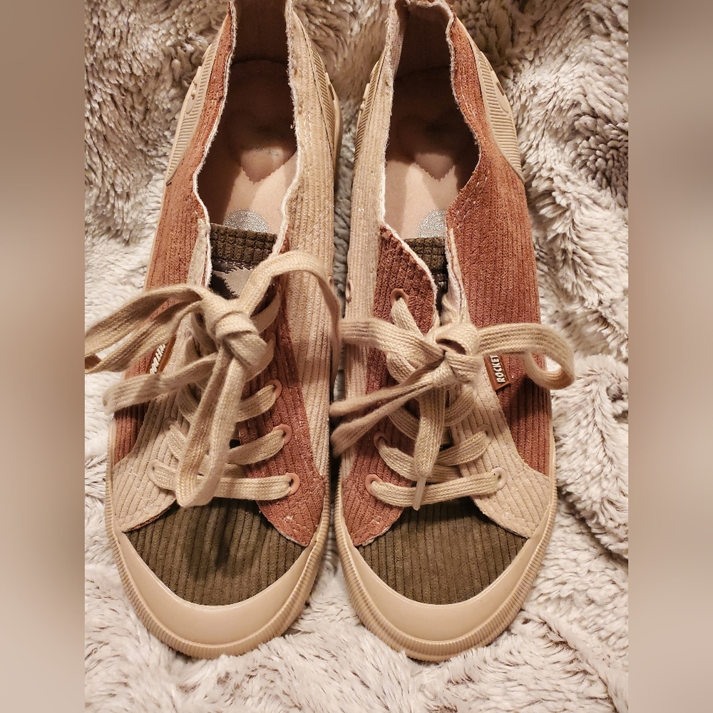 Rocket Dog Women’s Jazzinblocki Mauve Combo Size 9 Corduroy Sneakers